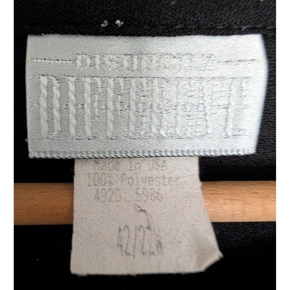 VTG Star Print Statement Top Women 22W Glitter Bling Celestial Going Out Party - Picture 4 of 5